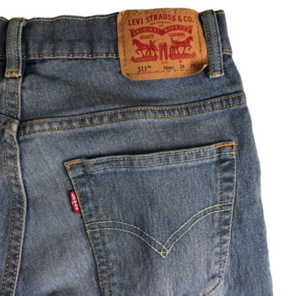 Levi's 511 Slim Fit Jeans Men's Size 16 R  29x31 Denim Light Blue NWOT - Picture 10 of 12